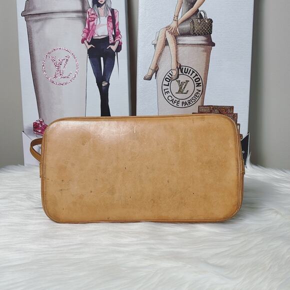 Authentic Louis Vuitton Alma Monogram Canvas Handbag with Authentic LV Strap - Picture 7 of 16